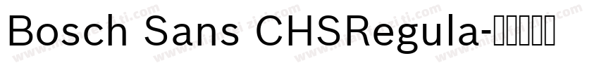 Bosch Sans CHSRegula字体转换